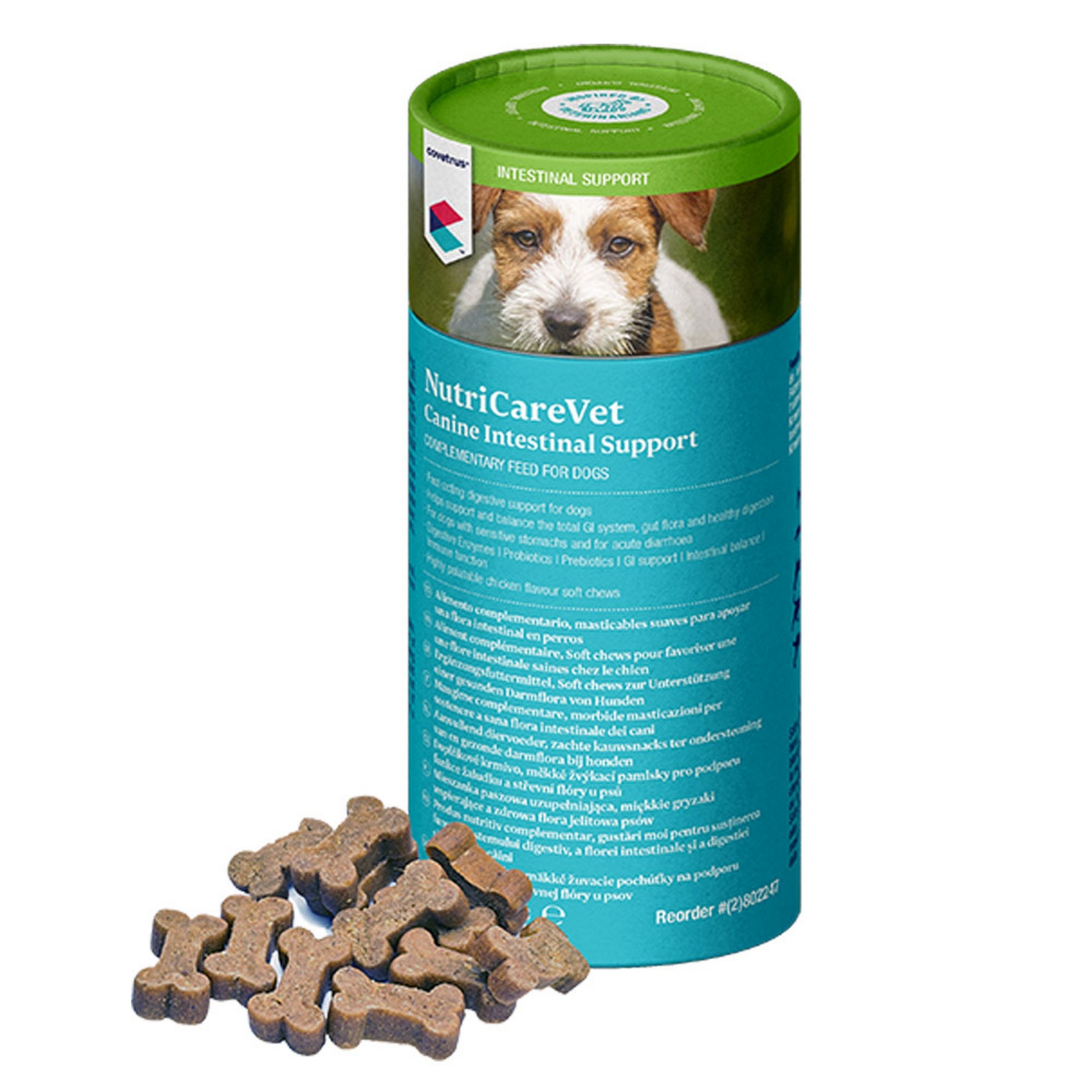 dogvoer, hondenvoeding, darmondersteuning, graanvrije kauwrepen, voedingssupplement