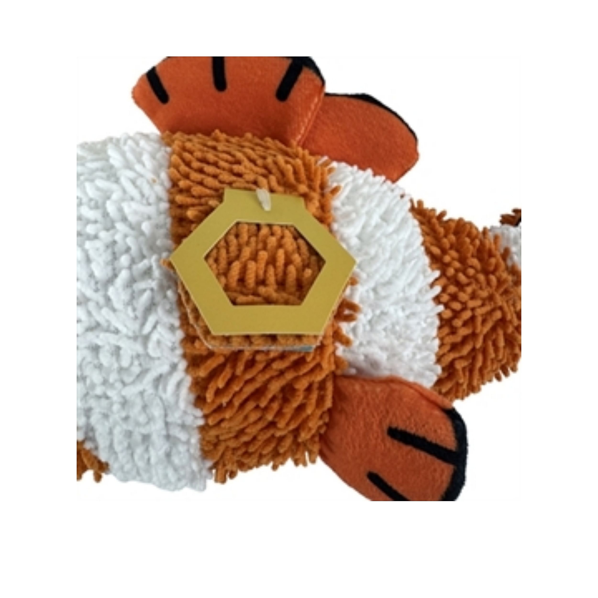 plush toy, tiger pattern, orange white, soft texture, polyester plush