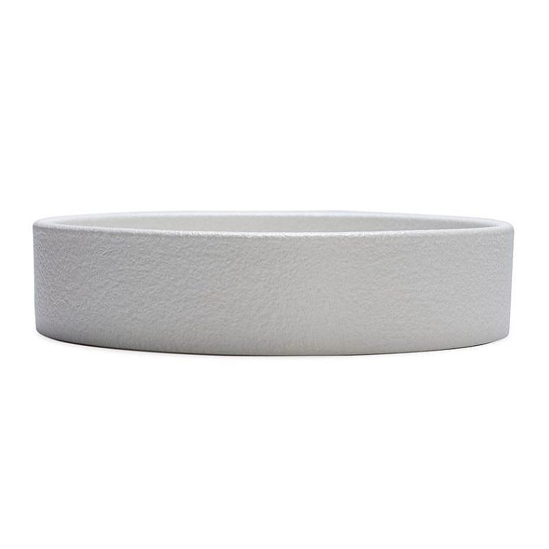 planter, pot, keramiek, rond, wit