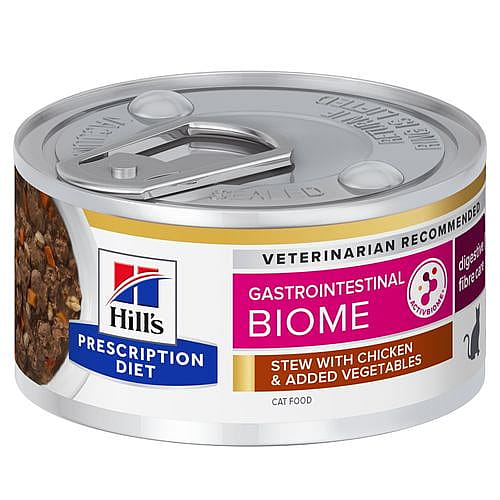 Hill's Prescription Diet Gastrointestinal Biome Kattenvoer Stoofpotje 24 x 82 gram