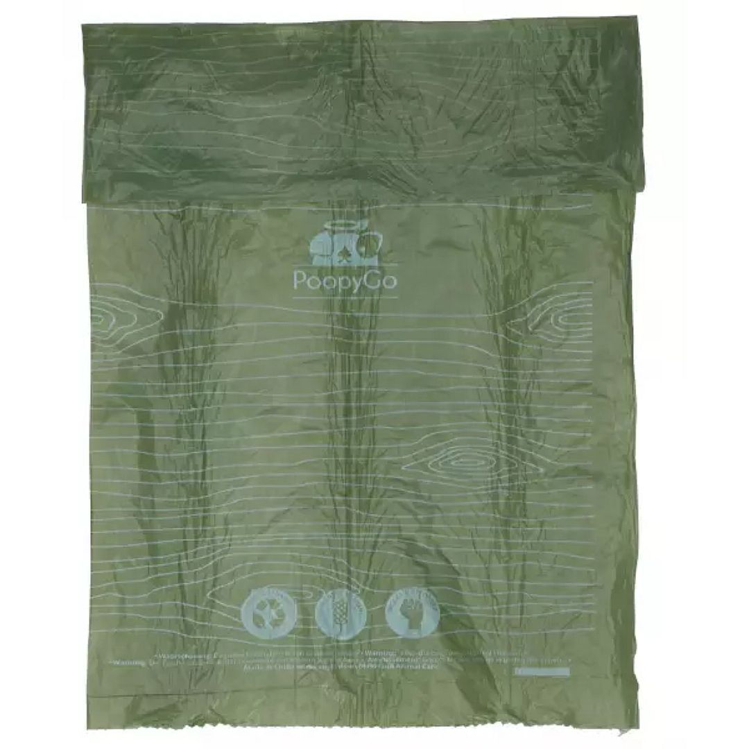 PoopyGo Eco Friendly en Biologisch Afbreekbaar Één rol - 15 zakjes