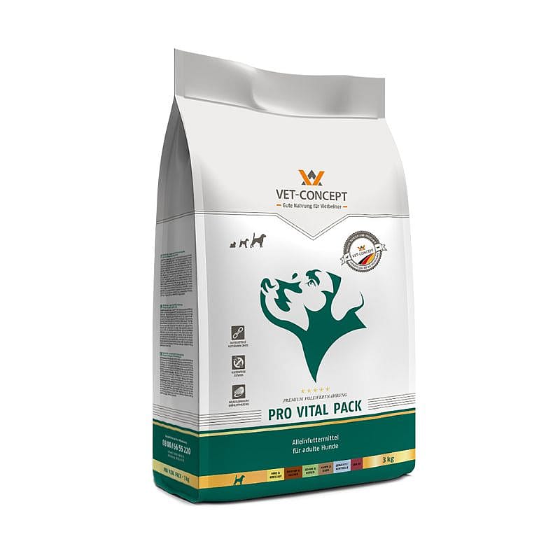 voer, hondenvoer, 3 kg, pro vital pack, dierenvoeding