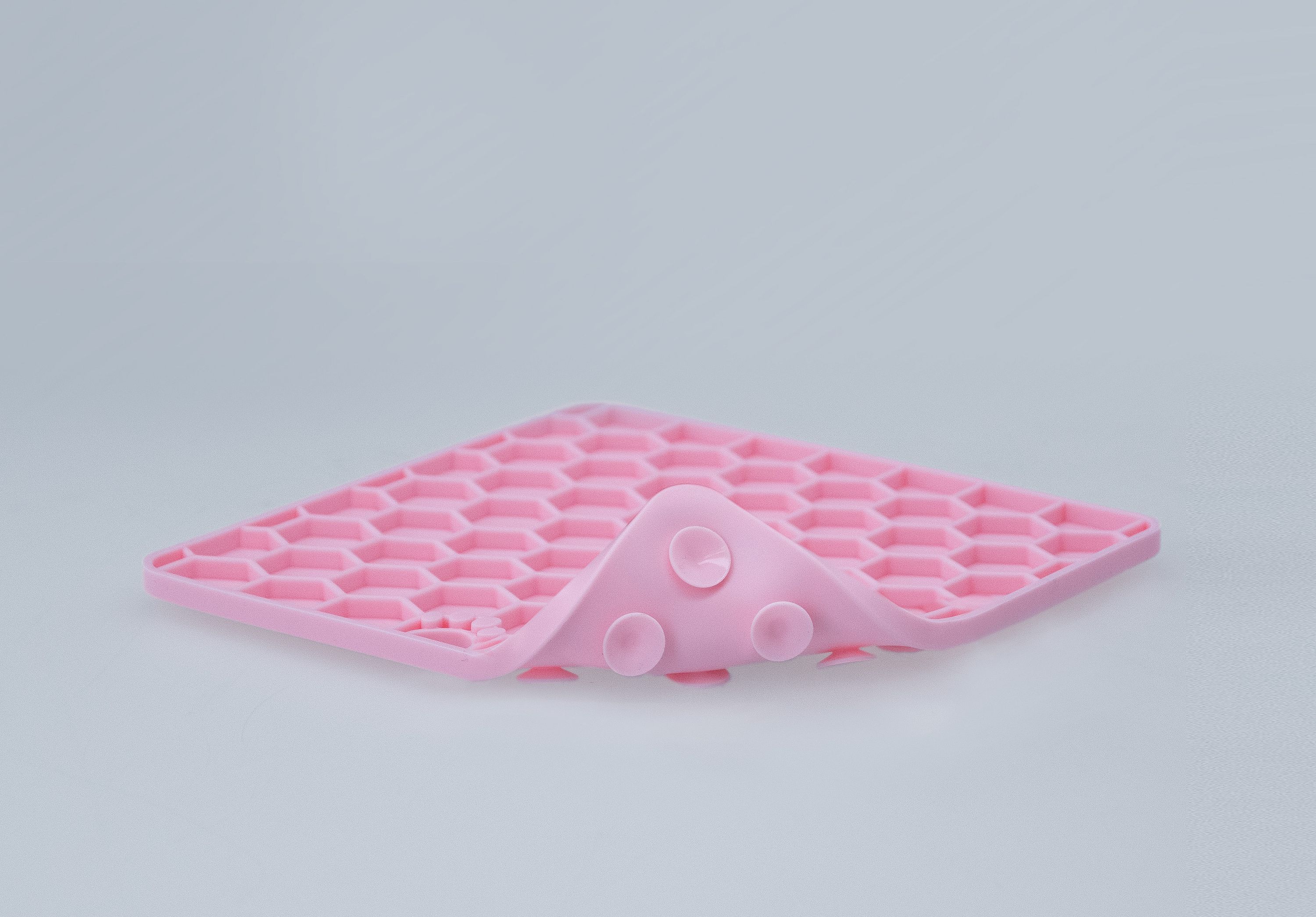 Eat Slow Live Longer Honeycomb Lick Mat Roze