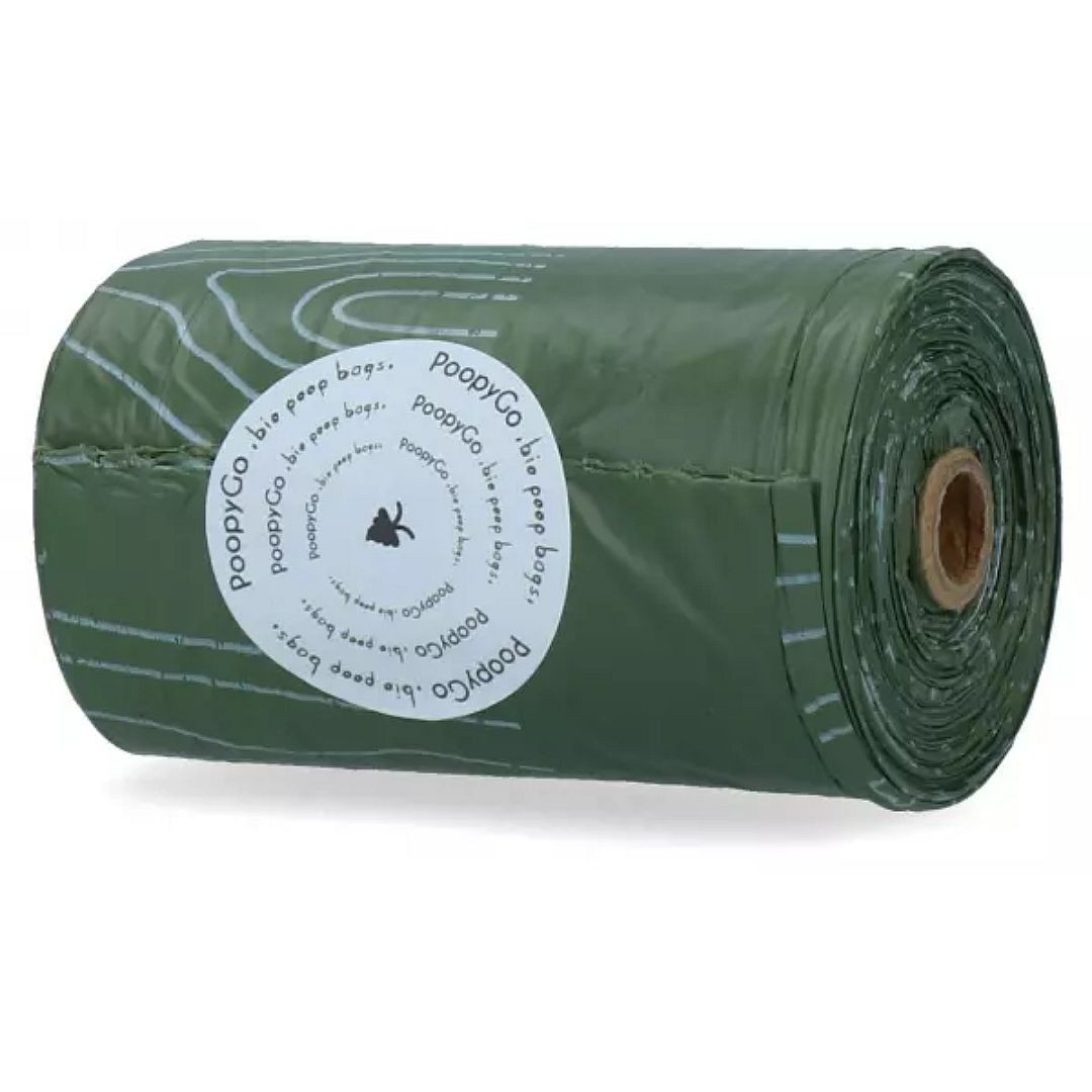 PoopyGo Eco Friendly en Biologisch Afbreekbaar Één rol - 15 zakjes