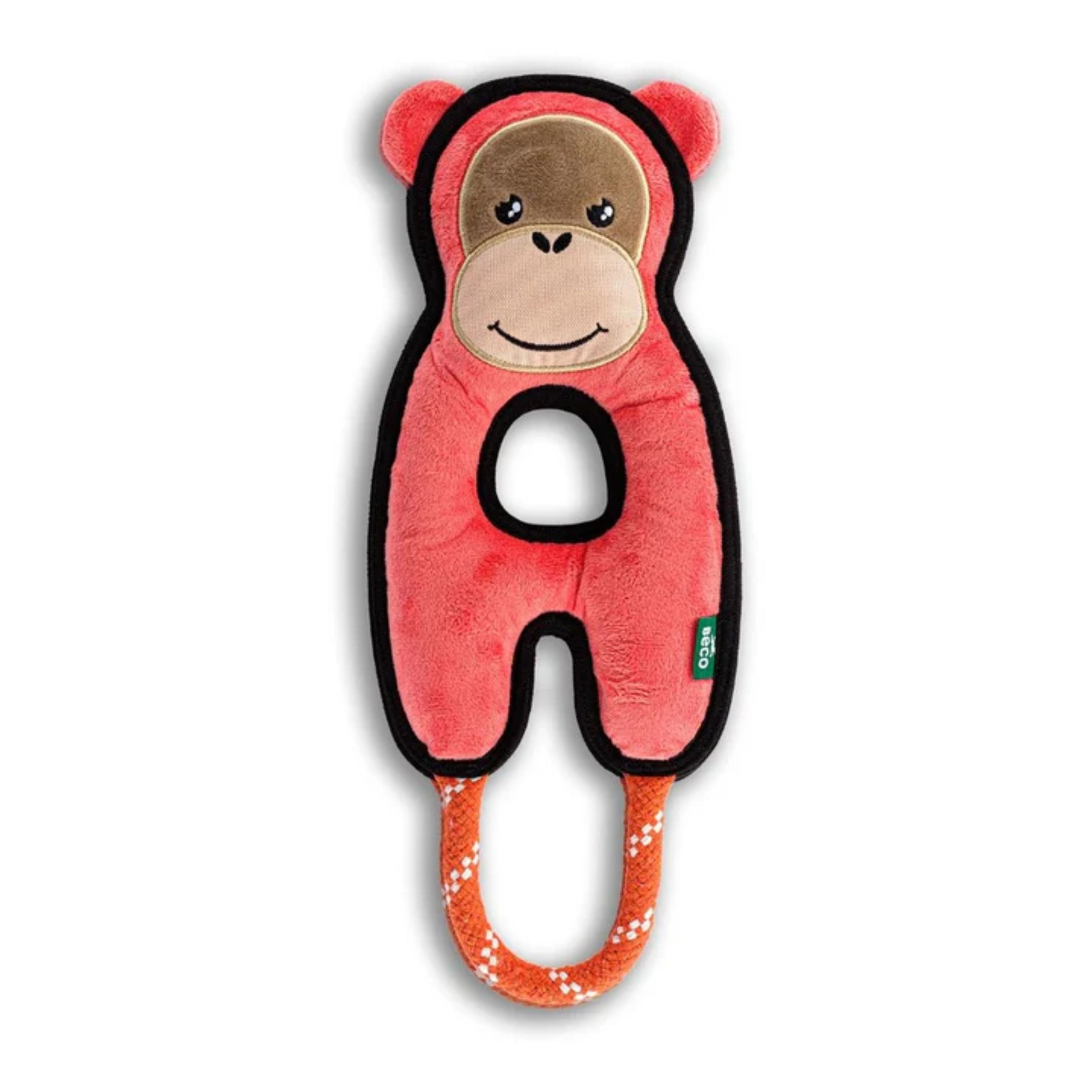 aap, knuffel, baby speelgoed, bijtring, oranje band