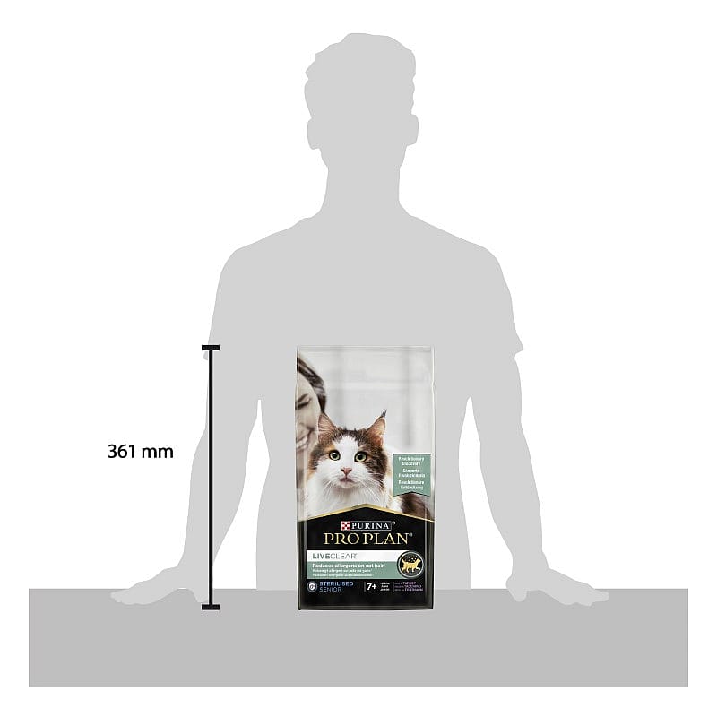 Purina Pro Plan LiveClear Sterilised Senior 7+ Allergeen-reducerend Kattenvoer 1.4 kg