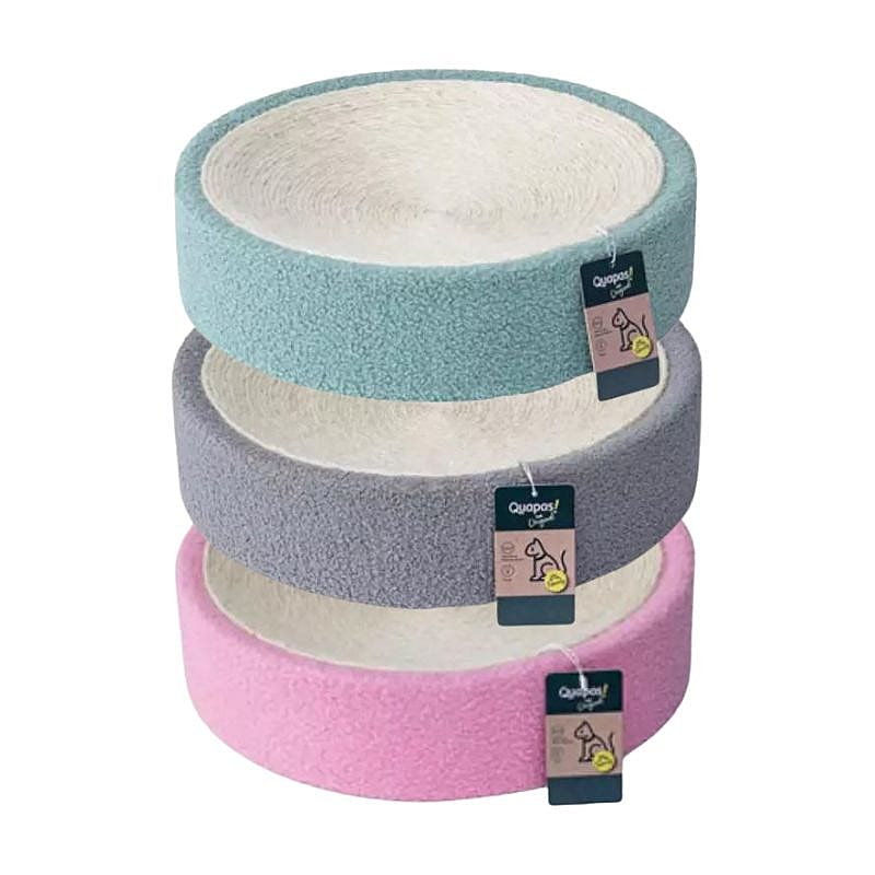 Quapas! Catscratcher Plush with sisal Kat Grijs