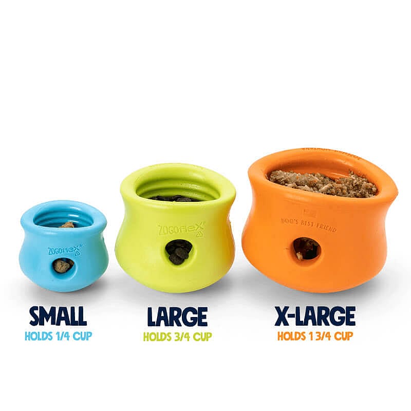 West Paw Zogoflex Toppl Traktatie Puzzel Hond Large - Aqua Blauw