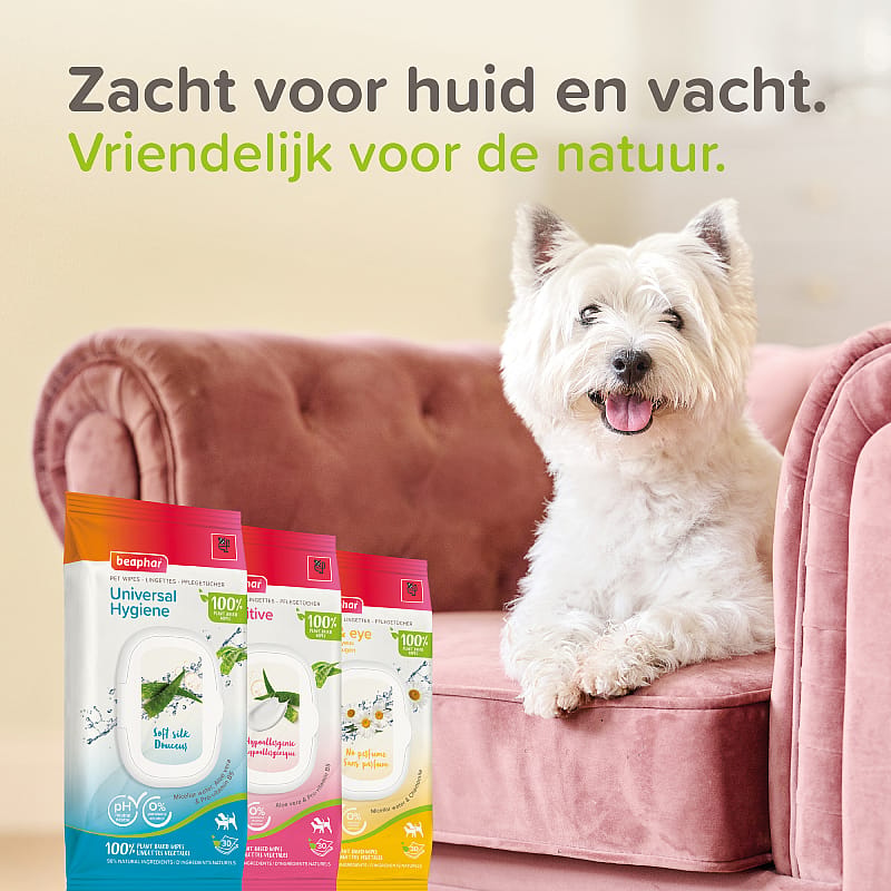 Beaphar Dierendoekjes Ogen & Oren Hond Kat 30 stuks