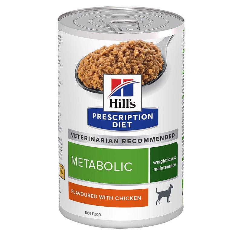 Hill's Prescription Diet Metabolic Weight Management Hondenvoer 12 x 370 gram blikjes - Kip