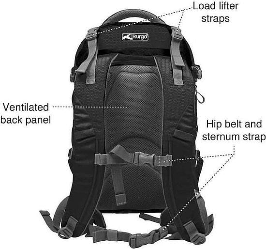 Kurgo G-Train Pack Rugzak Hond Black