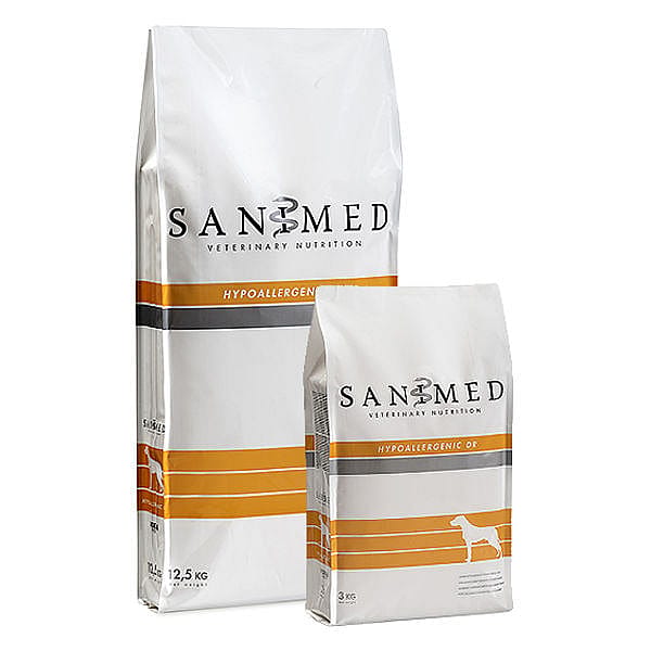 Sanimed Hypoallergeen Hond Dieetvoer Eend & Rijst: Maag en Darm ondersteuning 3 kg