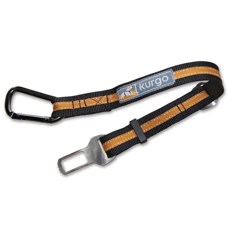 Kurgo Direct To Seatbelt Tether Oranje-zwart