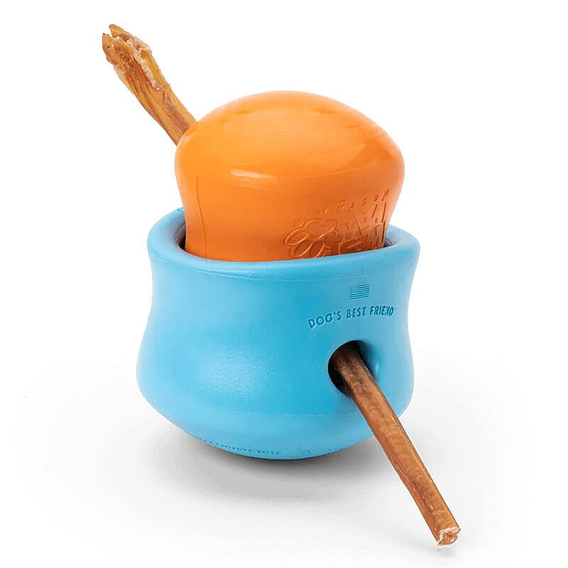 West Paw Zogoflex Toppl Traktatie Puzzel Hond Large - Aqua Blauw