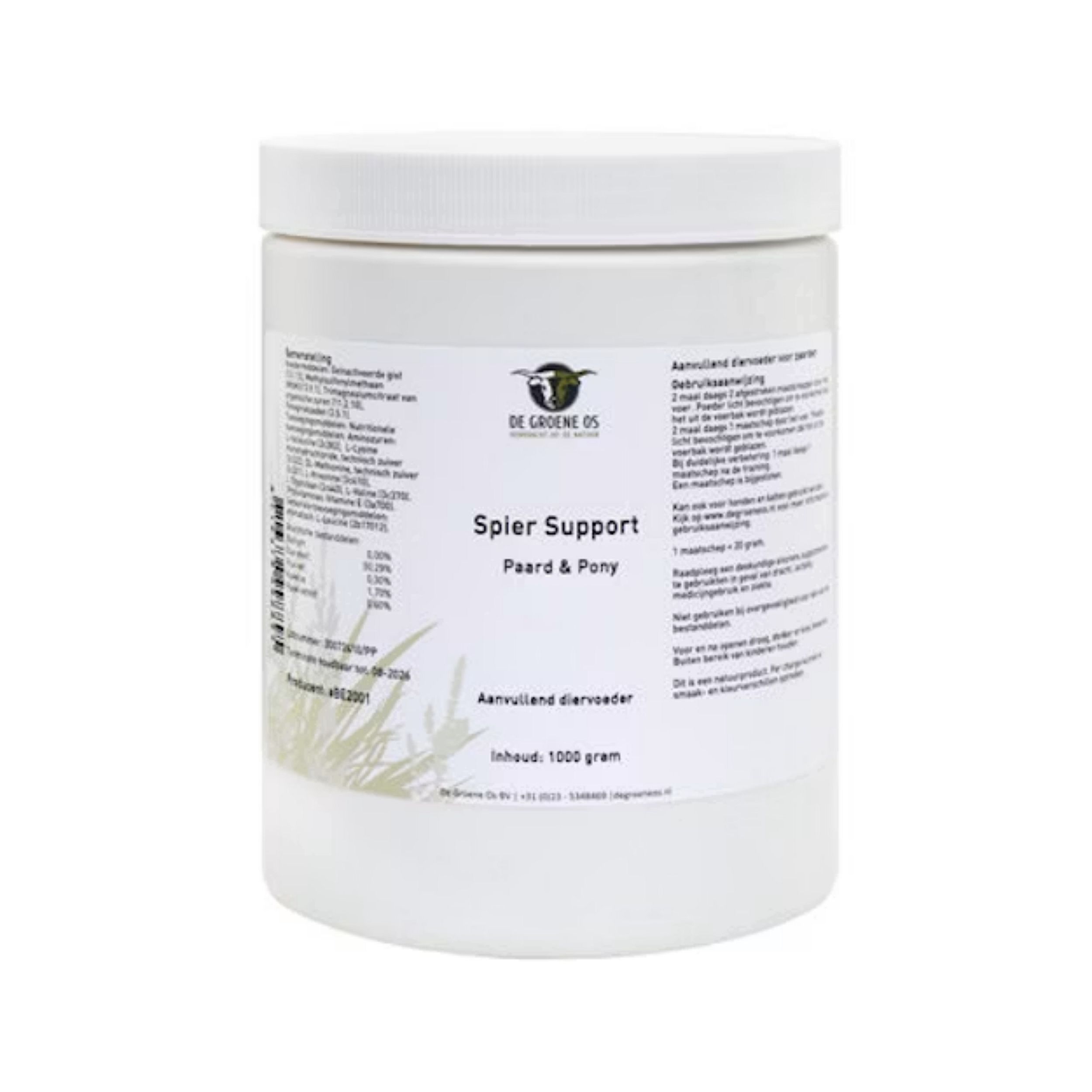 Paard & Pony, Spier Support, Diervoer, 1000 gram, pot
