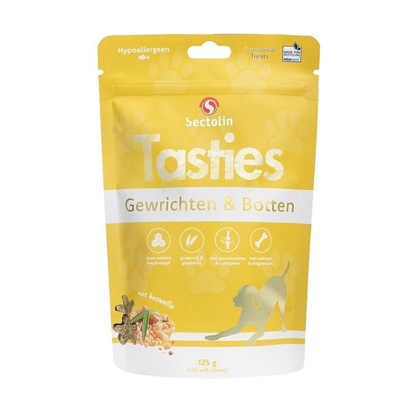 Sectolin Tasties Gewrichten & Botten Snack Hond 125 gram