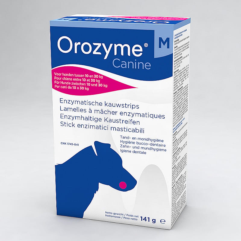 Orozyme Kauwstrips Medium 10 - 30 kg - 141 gram