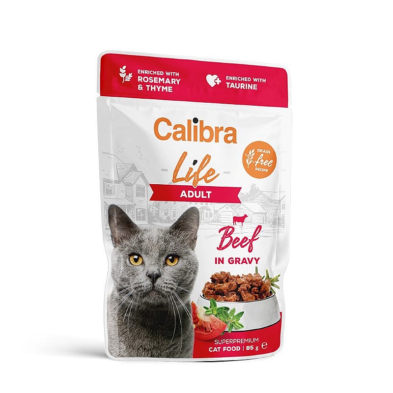 Calibra Kat Life Adult Zakjes 28 x 85 gram Rund