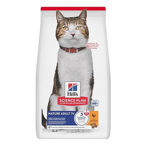 kattenvoer, kattenvoedsel, huisdierenvoer, brokjes verpakking, volwassen kat 7+