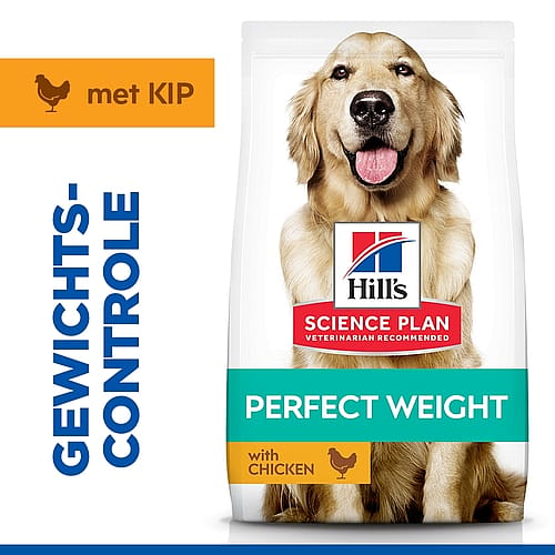 Hill's Science Plan Perfect Weight Large Breed Adult Hondenvoer Kip 12 kg