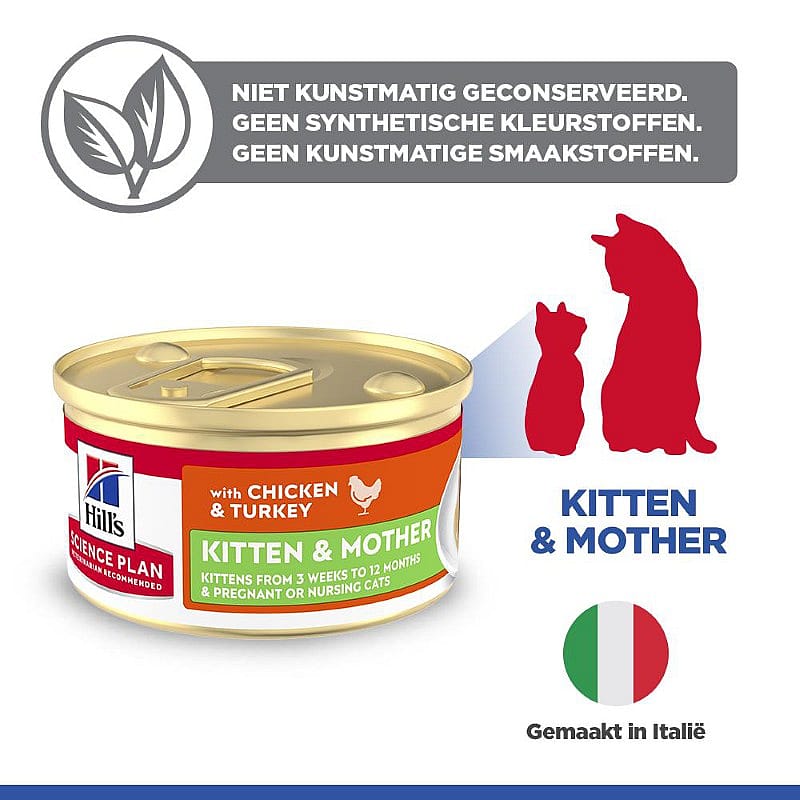 blikvoer, kattenvoer, blik, kittens, italië