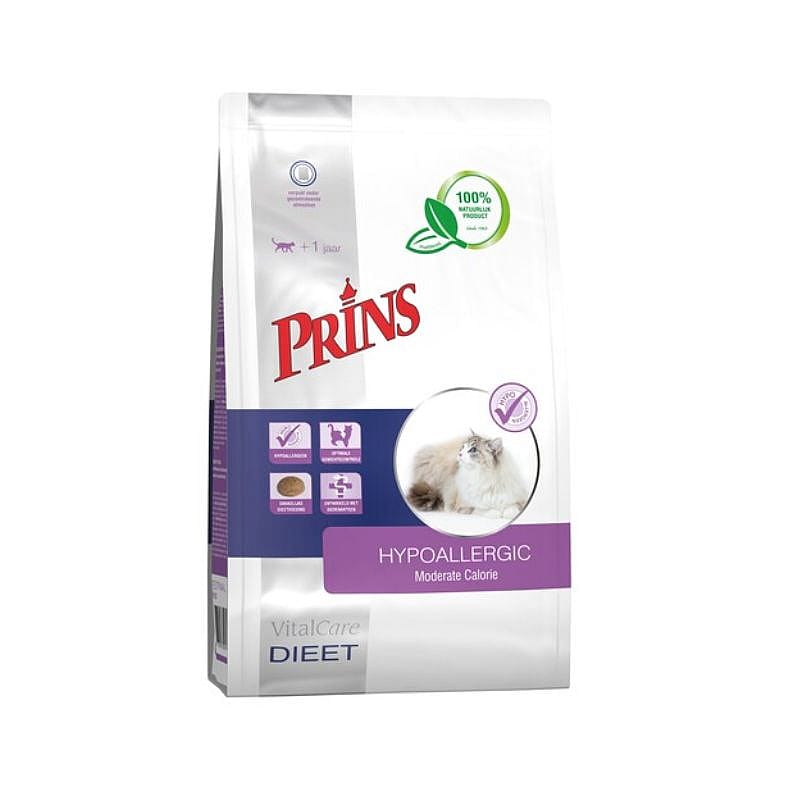 Prins Vitalcare Veterinary Diet Hypoallergic Moderate Calorie Kattenvoer