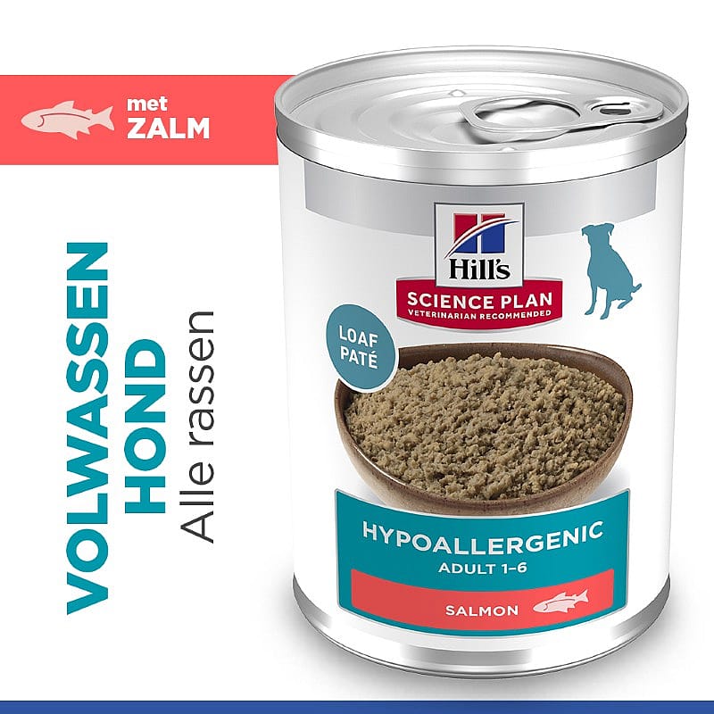 voer voor huisdieren, hypoallergeen, zalm, blikken natvoer, volwassenen 1-6