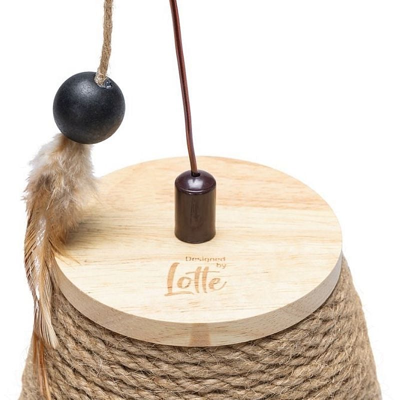 touw, houten platform, katrol, nastelhaak, decoratie