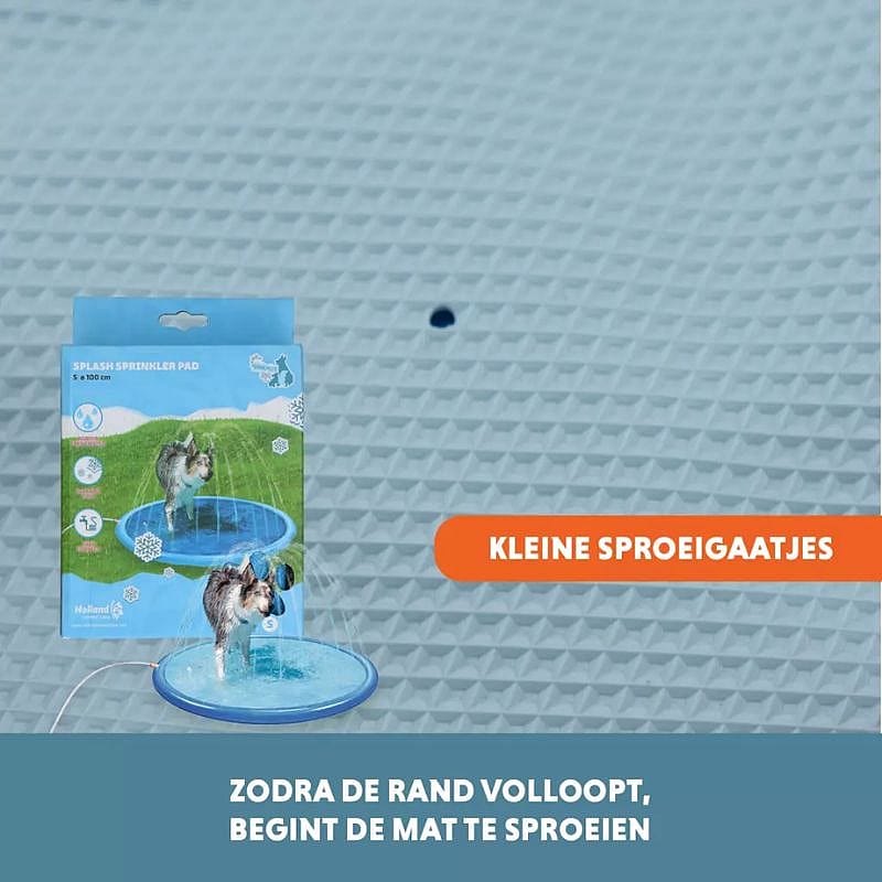 splash schilder, kattenbad, opblaasbare fontein, speelwaterbak, kleine sproeigaatjes