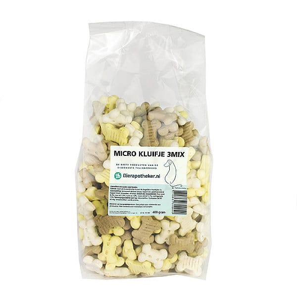 dog treats, bone shapes, mixed colors, pellets, 400 gram