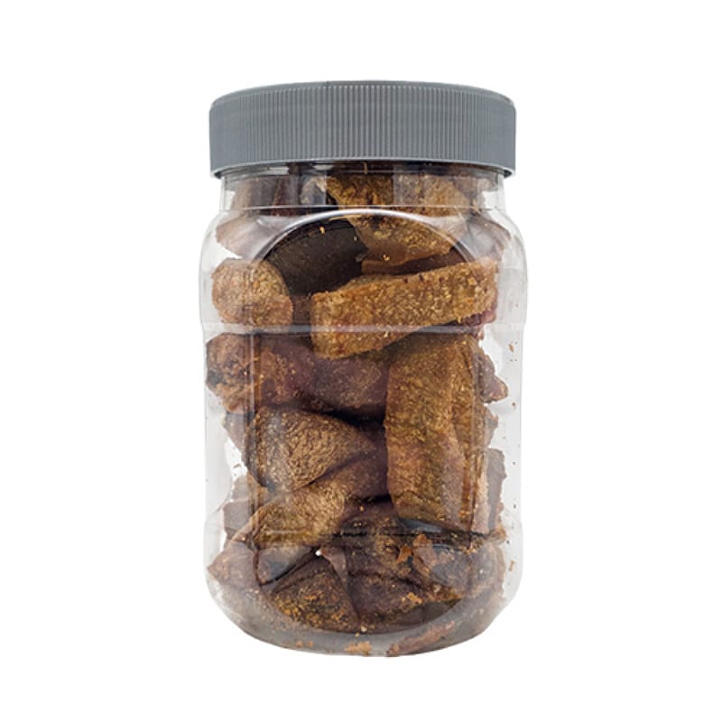 gedroogde vruchten, fruitstukjes, potje, bruin,  snack