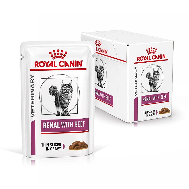 Royal Canin Renal Kat 12 x 85 gram maaltijdzakjes - Rund