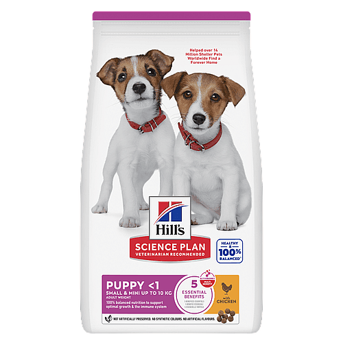 Hill's Science Plan Small & Mini Puppyvoer met Kip