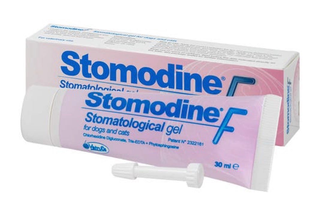 Stomodine F Mond Gel Hond Kat 30 ml