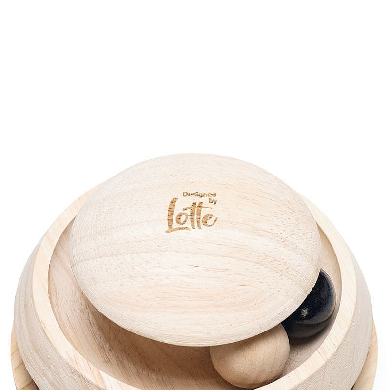 houten koffertje, balletjes, spaarpot, wooden toy, design by Lotte