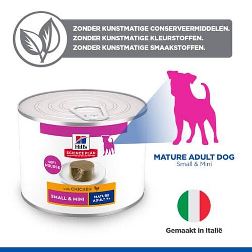voedsel hondenvoer, blikvoer, natvoer, volwassen hond, small & mini