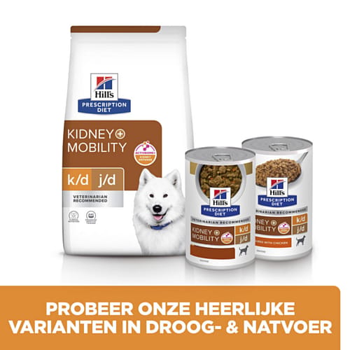 Hill's Prescription Diet KD + Mobility Hondenvoer 4 kg