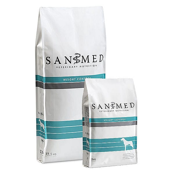 Sanimed Weight Control Hond Dieetvoer: Gewichtsbeheersing - Diabetes - Overgewicht - 100% natuurlijk