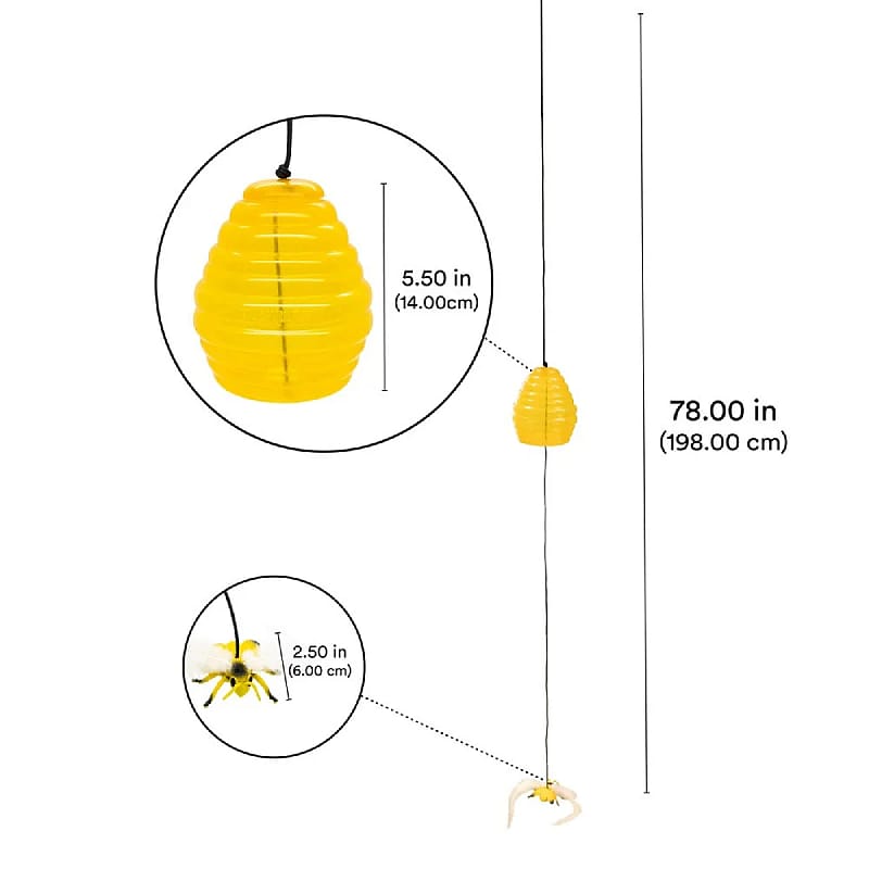 lampion, hangend, tuin, gele, beesje