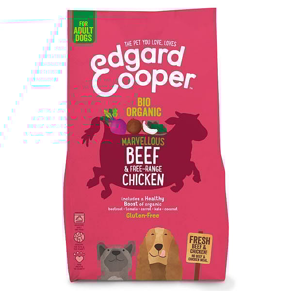 Edgard & Cooper Adult Hondenvoer Biologisch Vers Rund en Verse Kip 700 gram