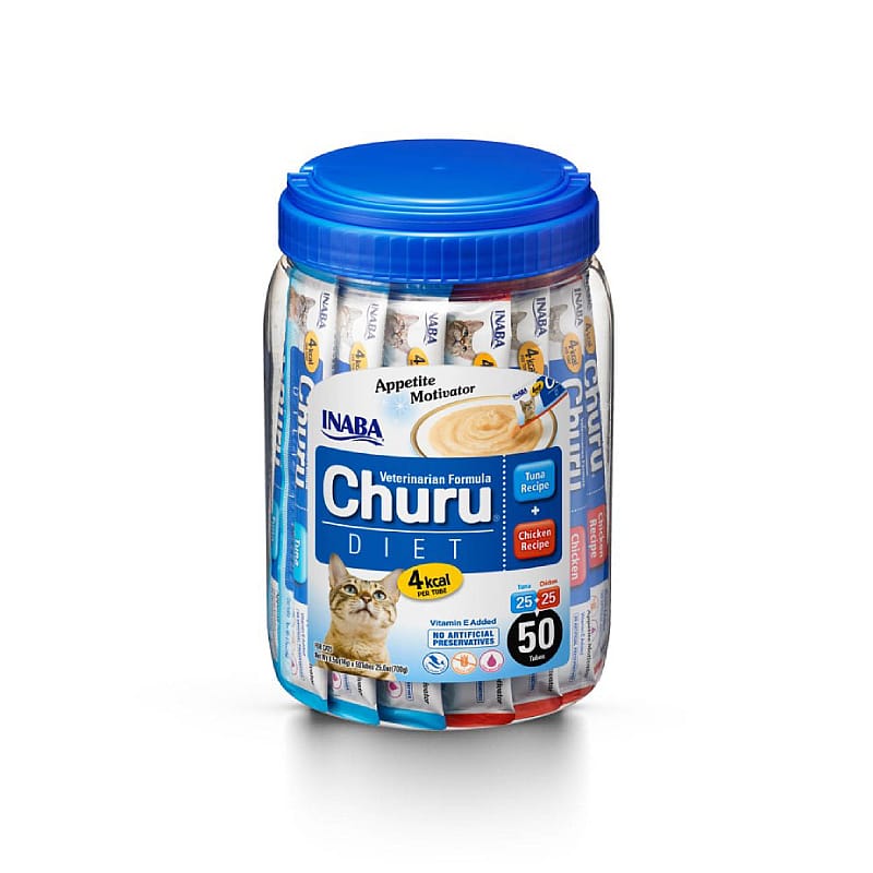 Inaba Churu Diet Appetite Motivator Kip & Tonijn Kat 50 stuks