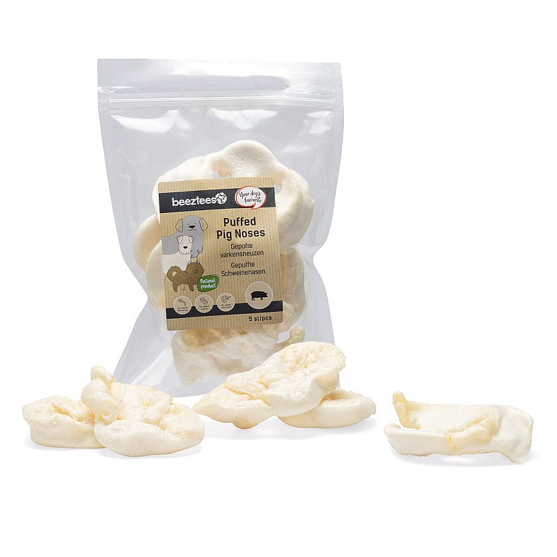 Beeztees Gepofte Varkenssnuiten Hond 5 stuks