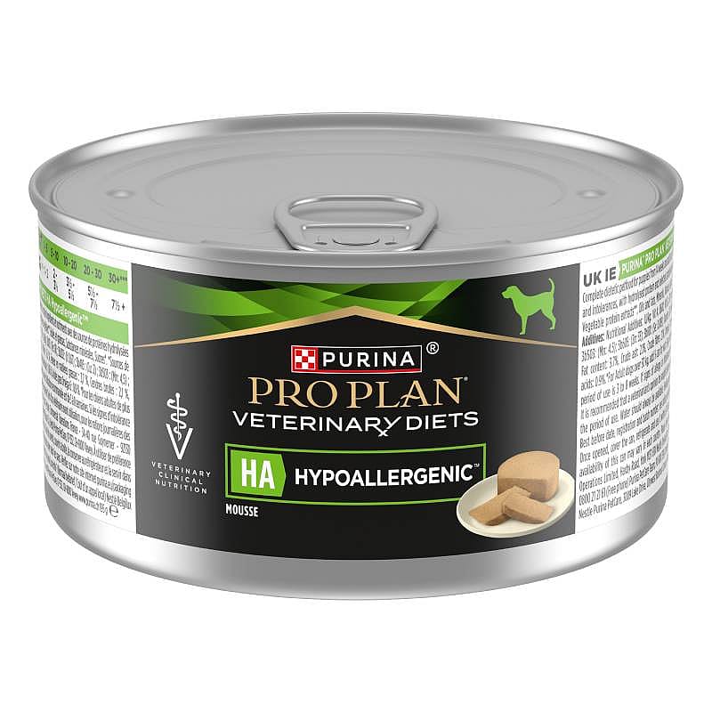 Purina Pro Plan Veterinary Diets Canine HA Hypoallergenic Hondenvoer 24 x 195 gram blikjes