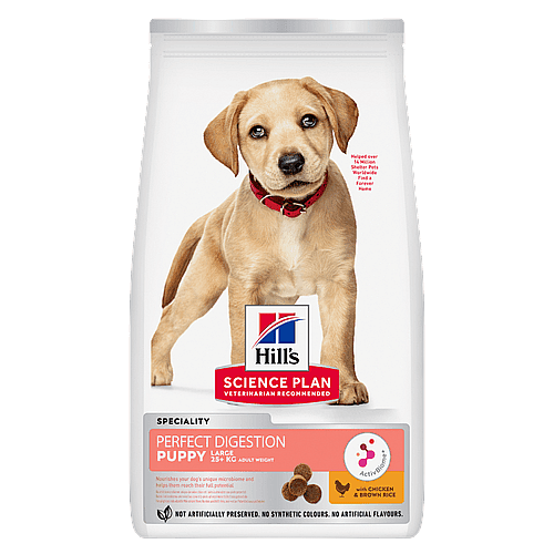 Hill's Science Plan Perfect Digestion Large Puppyvoer Kip & Rijst 14.5 kg