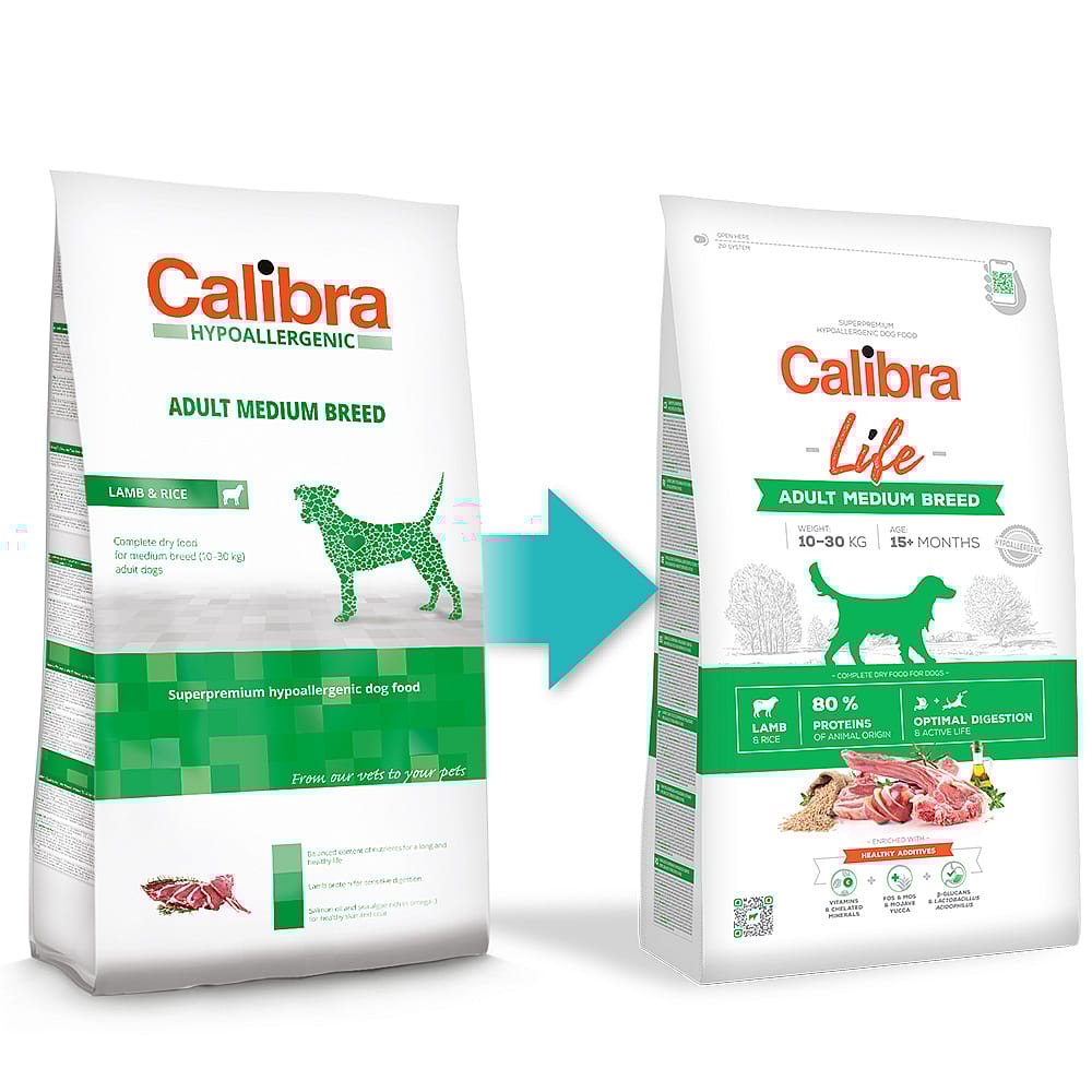 Calibra Hond Life Adult Medium Breed Lamb