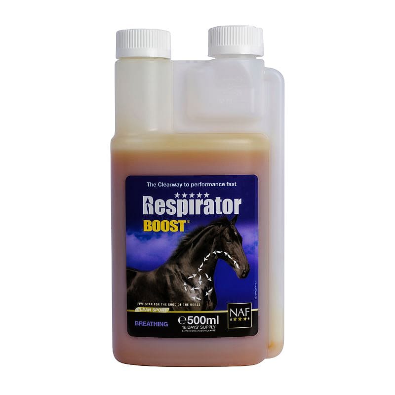 NAF Respirator Boost – Ademhalingssupplement voor paarden met gevoelige luchtwegen 500 ml