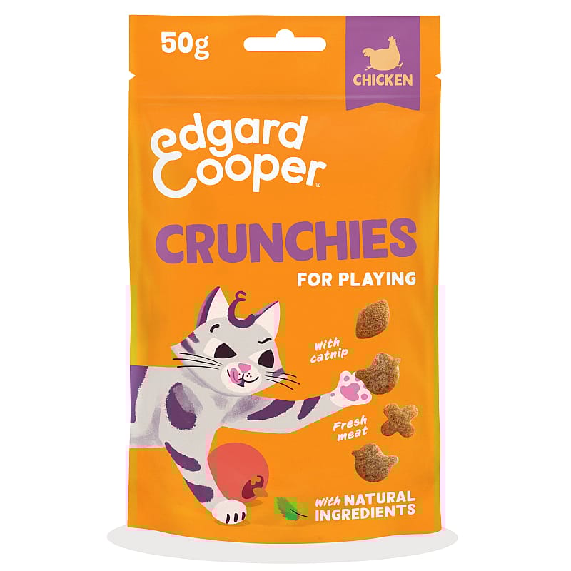 Edgard & Cooper Crunchies Kattensnacks 50 gram Kip