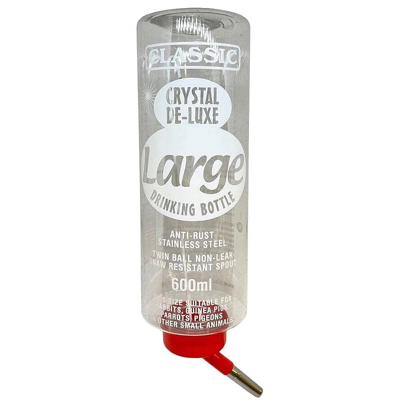 Classic Crystal Deluxe Bottle Drinkfles Konijn Cavia Large - 600 ml - Konijn