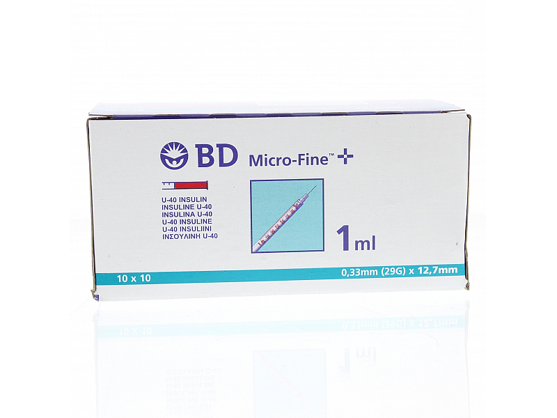 Spuitjes Insuline BD Micro-Fine U-40 Hond Kat 100 stuks