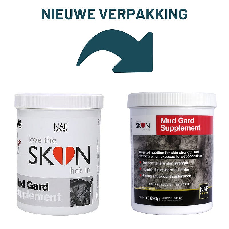 NAF Mud Gard Supplement 690 gram – Voor paarden met een gevoelige huid in natte omstandigheden